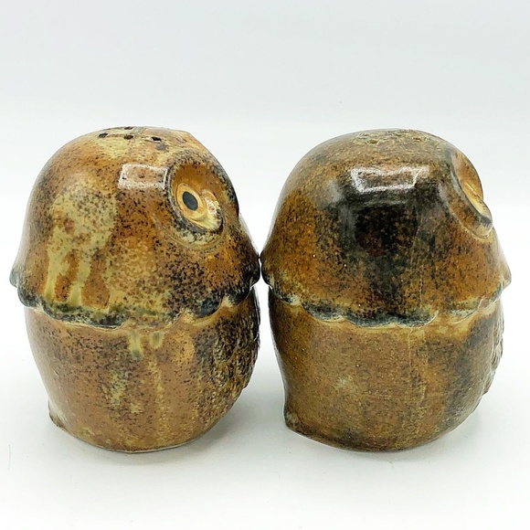 Brown Owl Natural Style Salt and Pepper Shakers - Picture 2 of 6